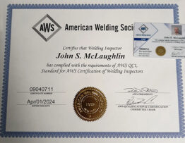 AWS certificate