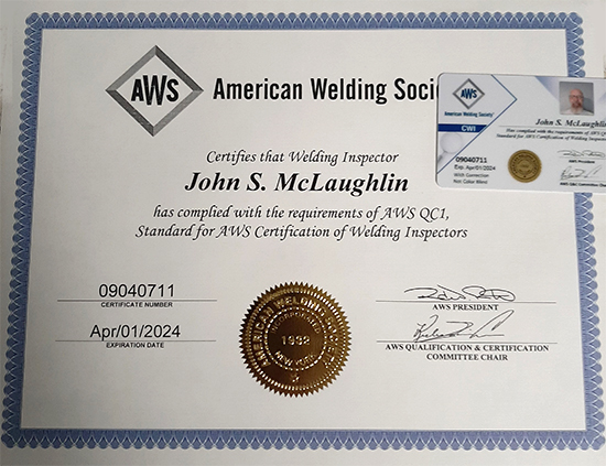 AWS certificate